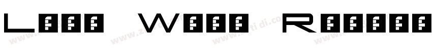 Loos Wide Regular字体转换